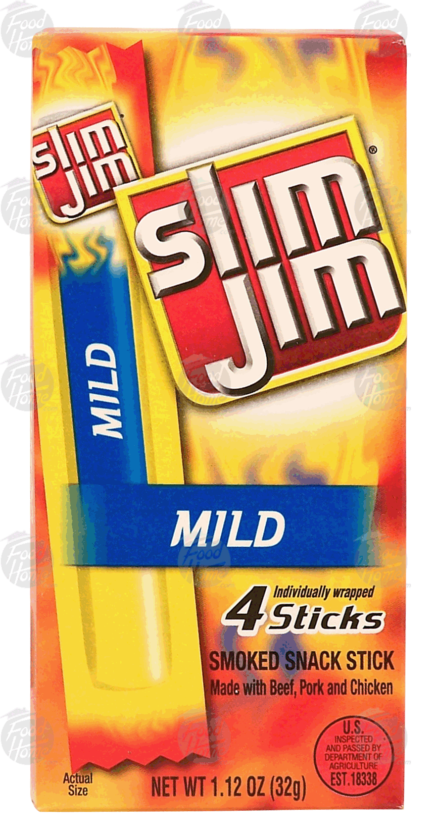 Slim Jim  mild smoked snack stick, 4-count Full-Size Picture